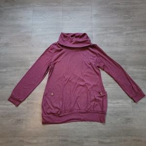 Unlisted Women's Cowl Neck Sweater - Purple